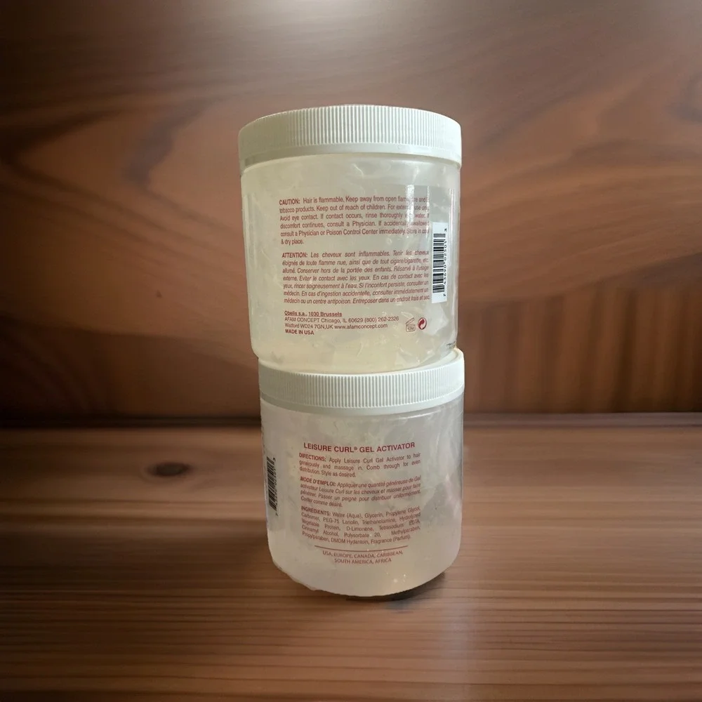 Leisure Curl Gel‎ Activator Regular 16 Ounces (454g) LOT OF 2 New
